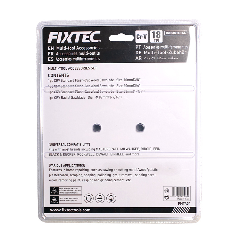 Accessoires pour outils électriques, forets-Accessoires pour outils  multifonctions oscillants - Fixtec