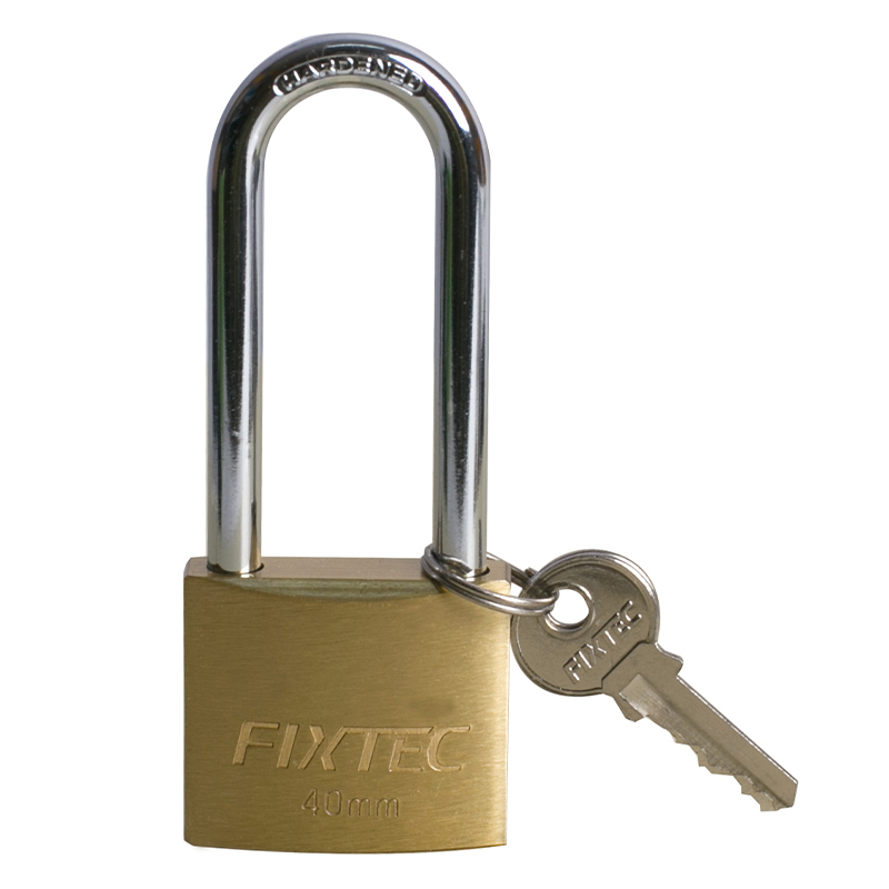 Brass Padlock with Long Shackle