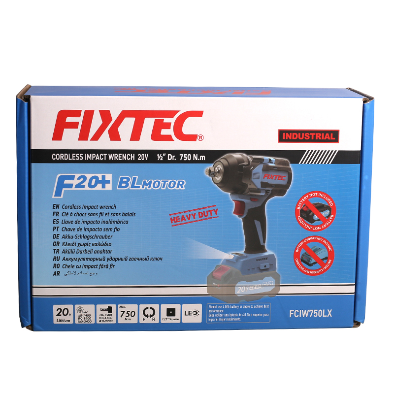 FIXTEC 750Nm Brushless Impact Wrench